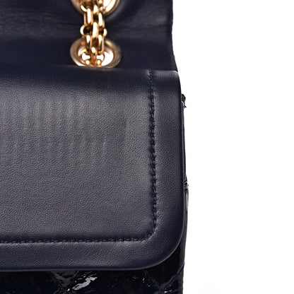 Chanel Distressed Patent Quilted 2.55 Reissue 226 Flap Navy 12 of 14