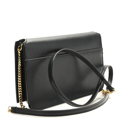 Saint Laurent Smooth Calfskin Monogram Phone Holder Crossbody Black 2 of 8