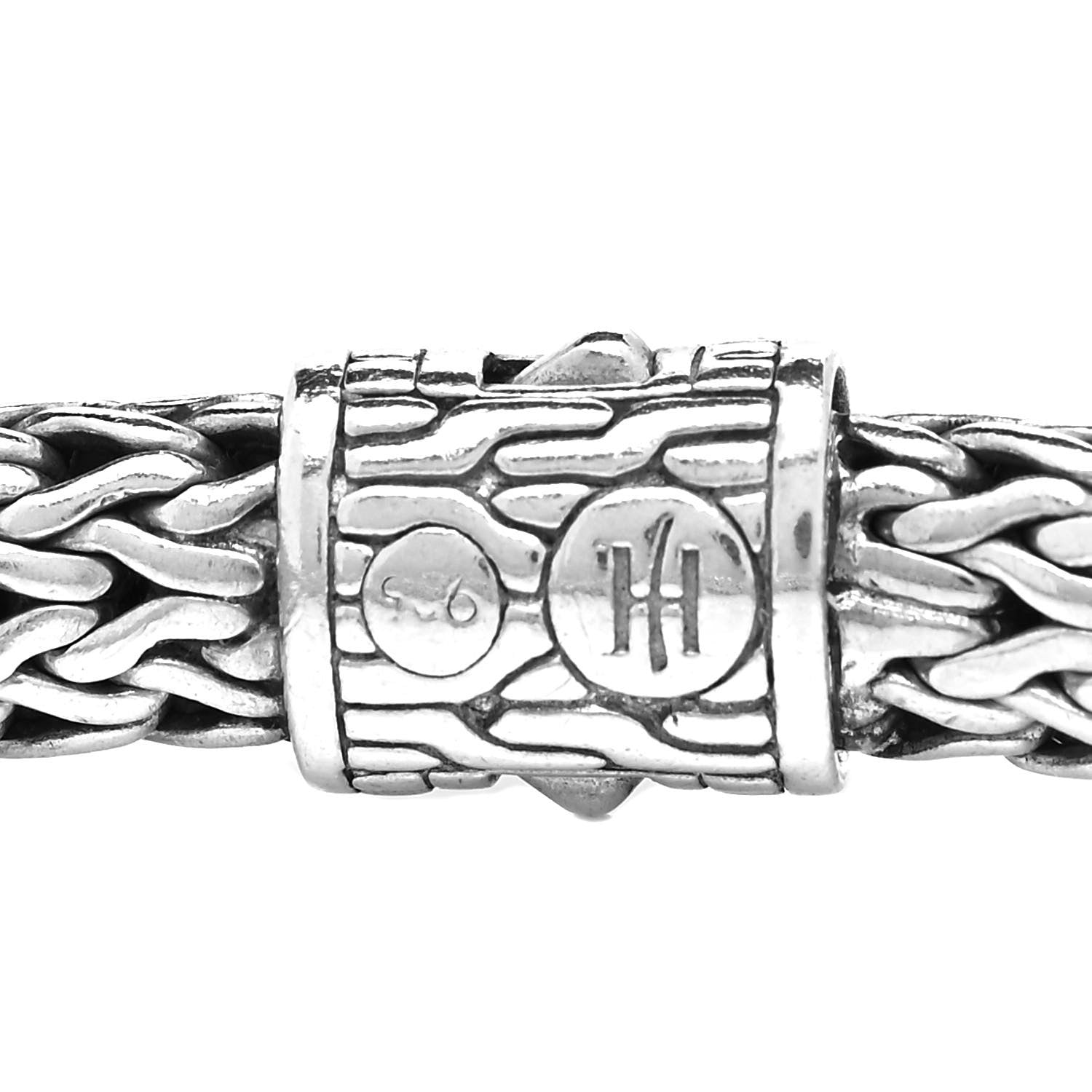 John Hardy Sterling Silver Diamond 6.5mm Classic Chain Bracelet 6 of 6
