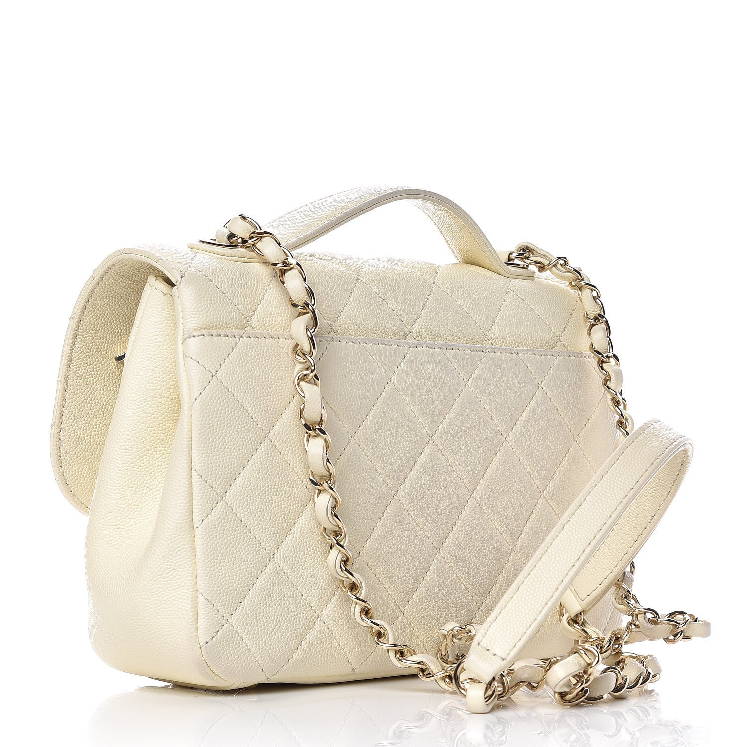 Chanel Caviar Quilted Medium Business Affinity Flap Ivory 3 of 16