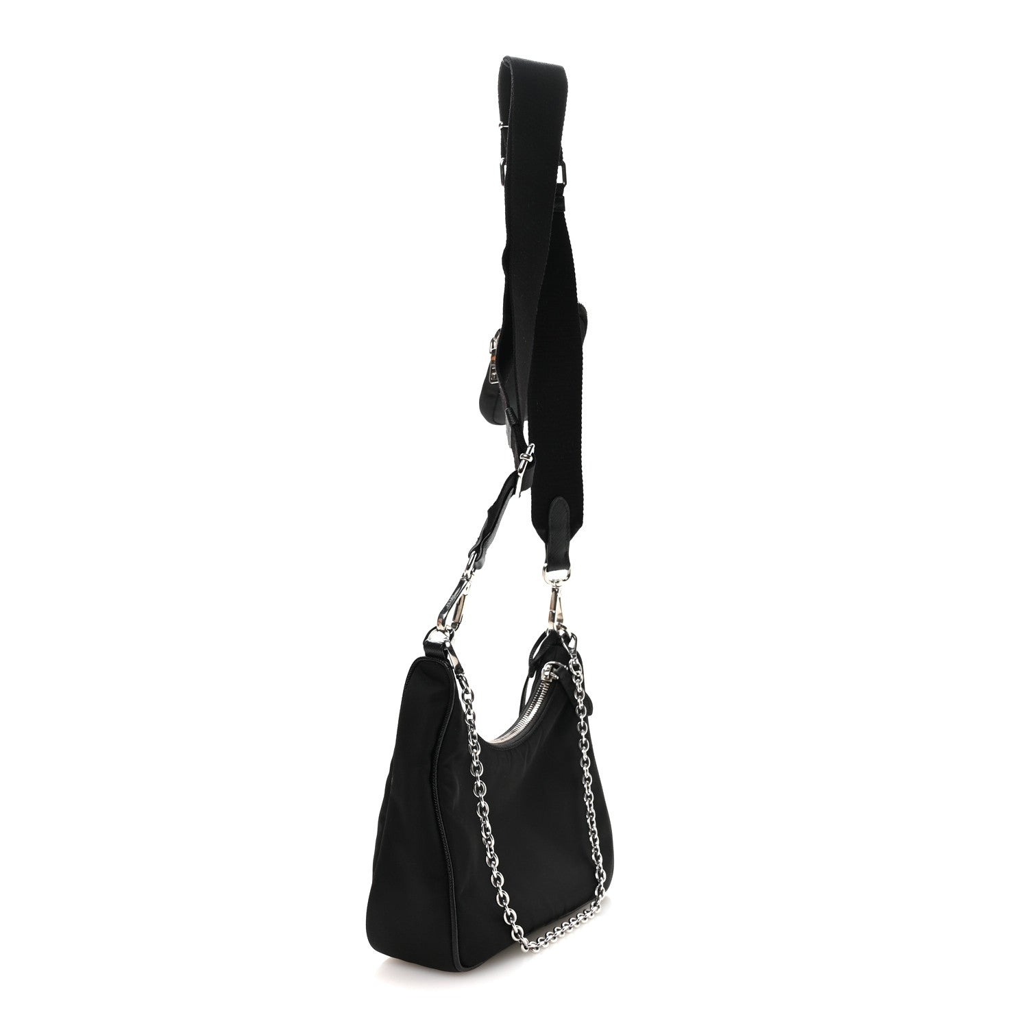 Prada Nylon Re-Edition 2005 Shoulder Bag Black 3 of 11