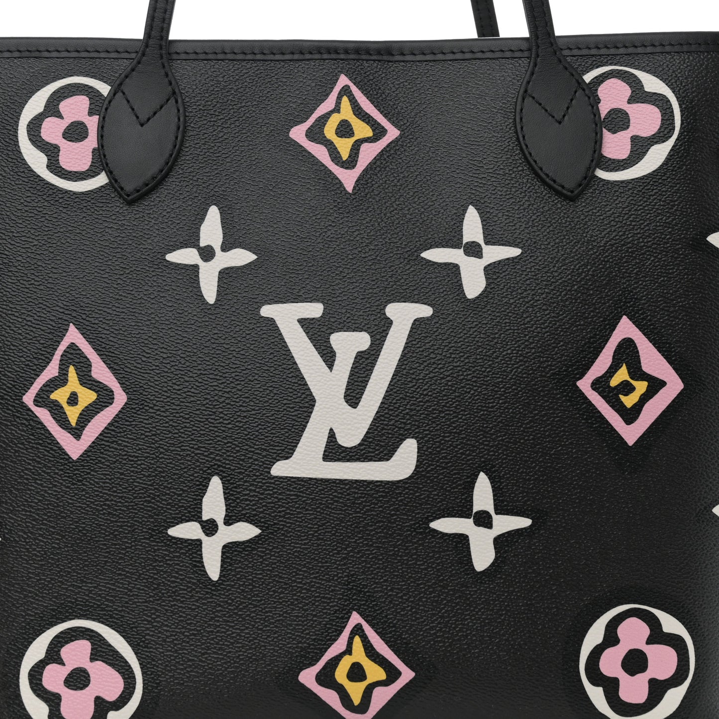 Monogram Giant Wild at Heart Neverfull MM Black