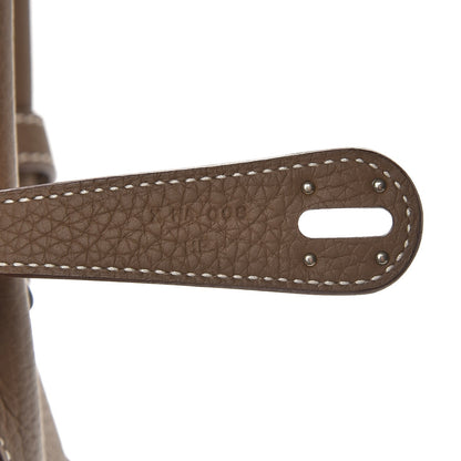 Hermes Taurillon Clemence Lindy 30 Etoupe 7 of 8