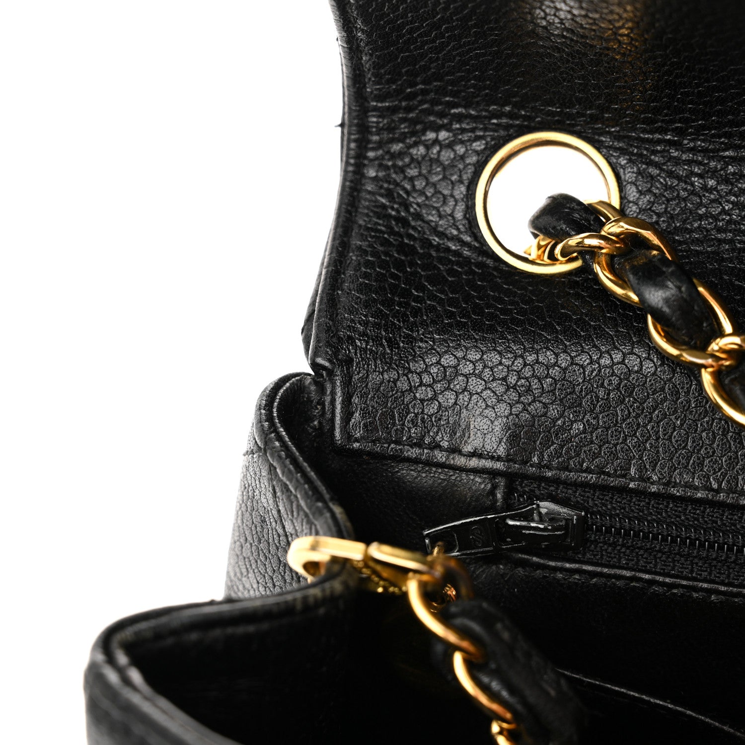 Chanel Caviar Quilted Flap Shoulder Bag Black 14 of 15