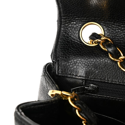 Chanel Caviar Quilted Flap Shoulder Bag Black 14 of 15
