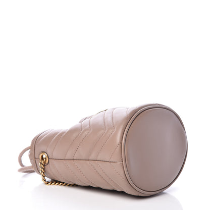 Gucci Calfskin Matelasse Mini GG Marmont 2.0 Bucket Bag Porcelain Rose 4 of 11