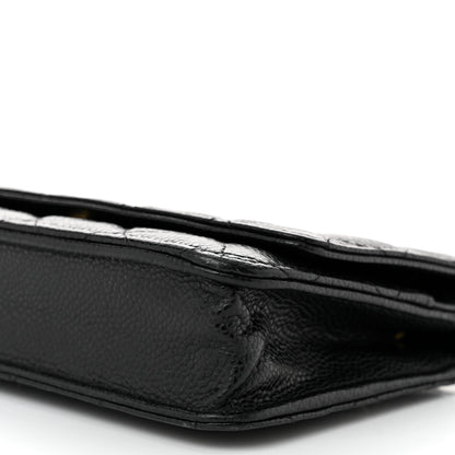 Chanel Caviar Quilted Wallet on Chain WOC Black 11 of 13