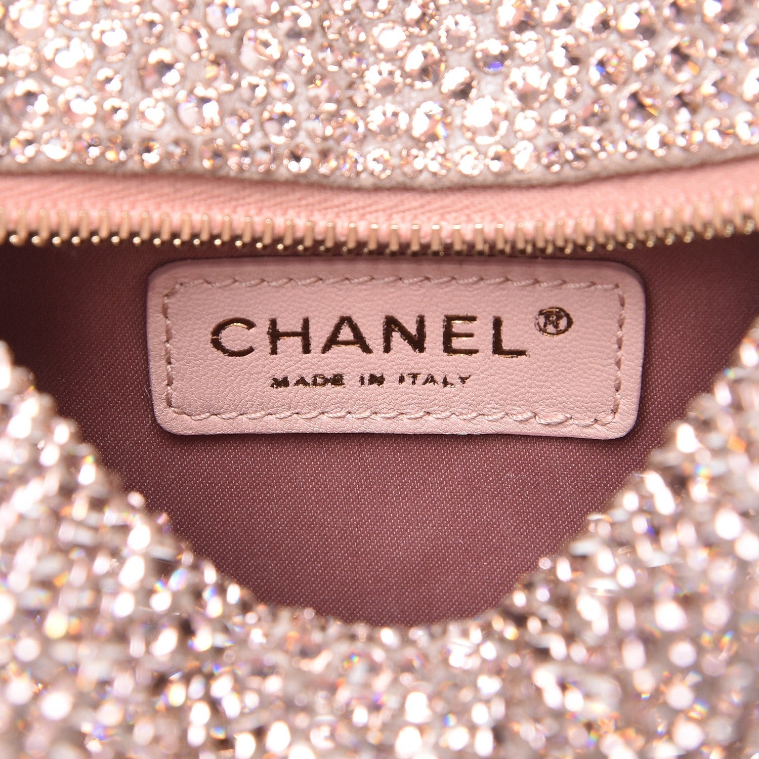 Chanel Crystal Strass Mini Hamptons Hobo Pink 6 of 9