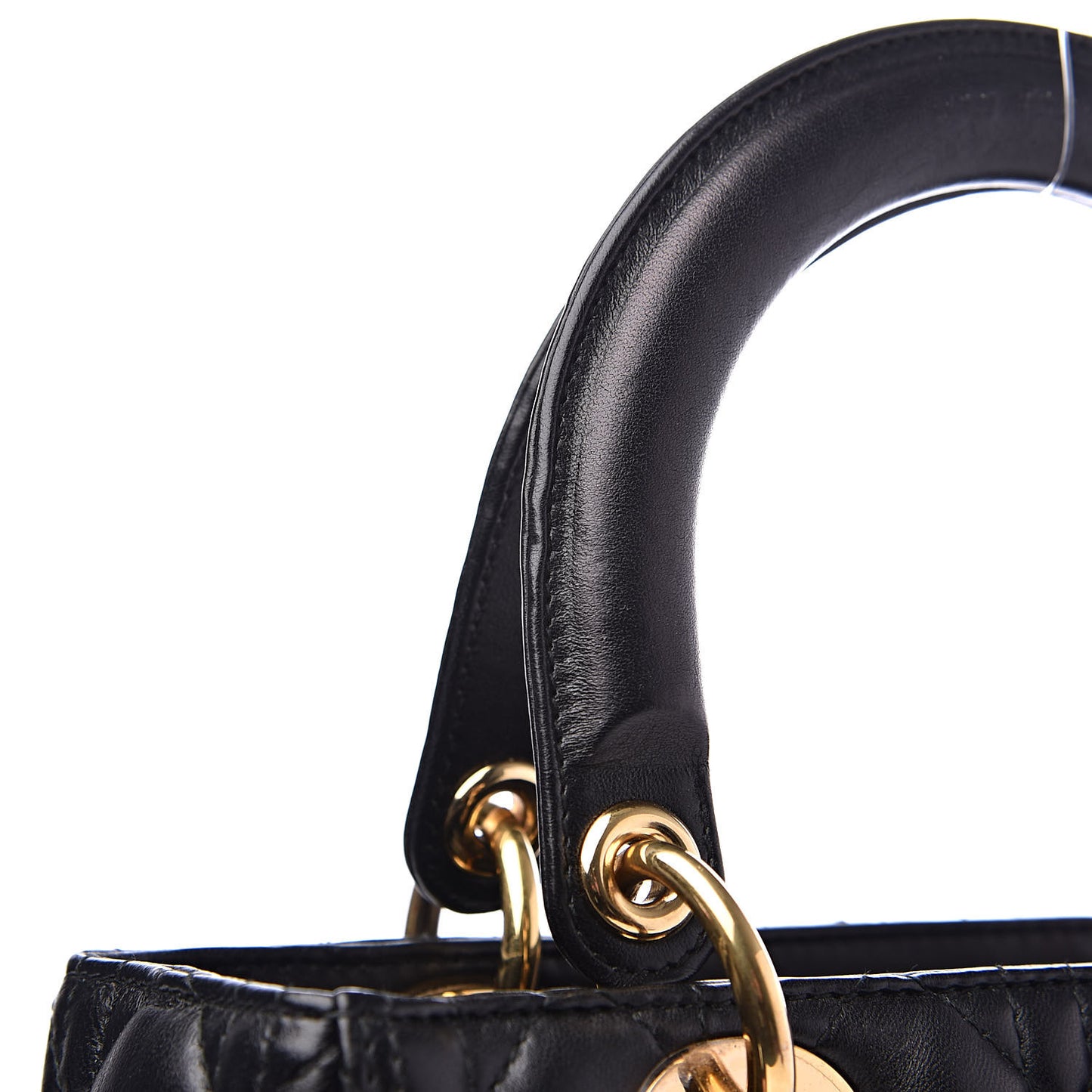 Lambskin Cannage Medium Lady Dior Black