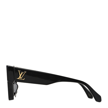 Louis Vuitton Acetate Swarovski Crystal Cyclone Sunglasses Z1578W Black 2 of 8
