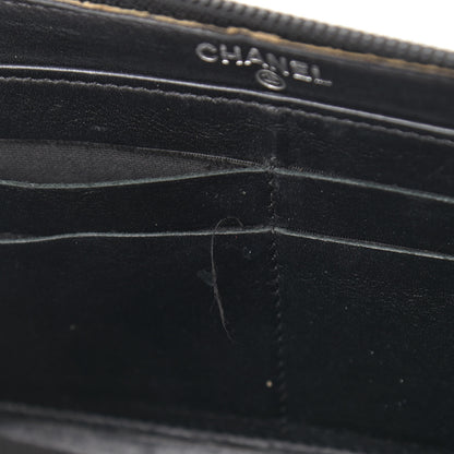 Chanel Patent Large Gusset CC Zip Wallet Black 9 of 9