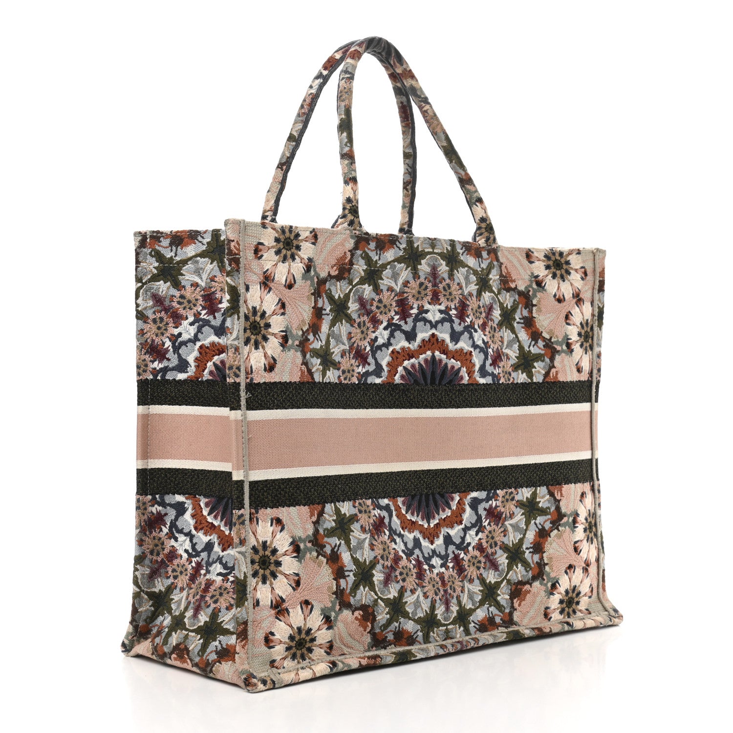Christian Dior Canvas Embroidered Large KaleiDioroscopic Book Tote Multicolor 3 of 10