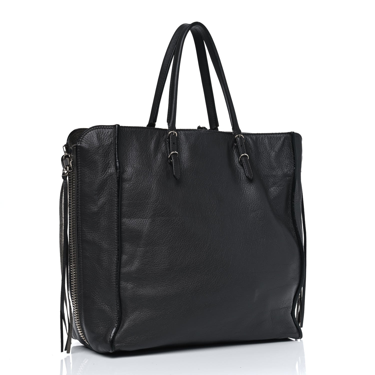 Balenciaga Veau Papier A5 Zip Around Tote Gris Fossile 2 of 18