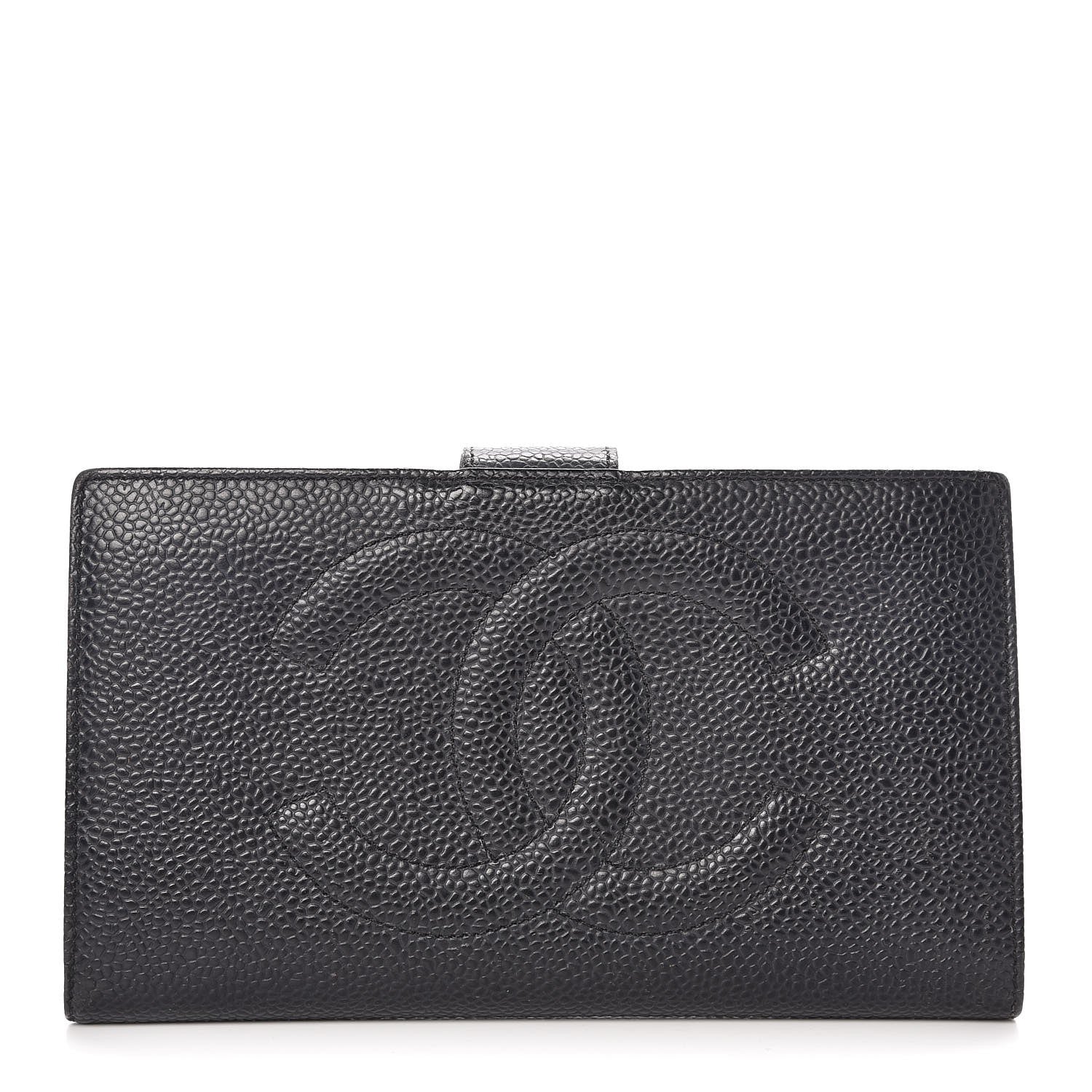 Chanel Caviar Timeless CC French Wallet Black 1 of 9