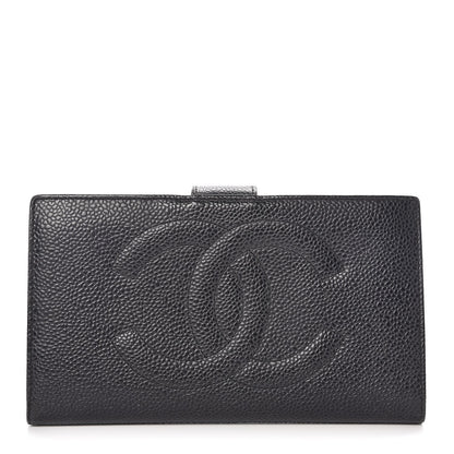 Chanel Caviar Timeless CC French Wallet Black 1 of 9