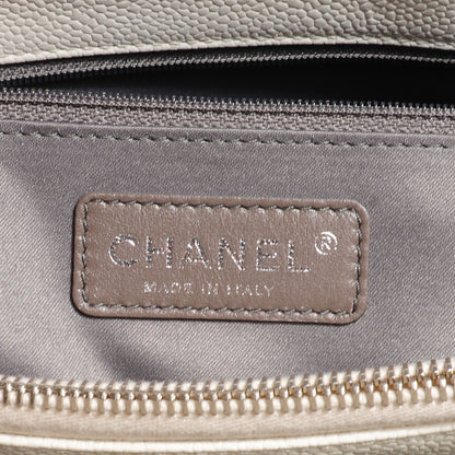 Chanel Caviar Quilted Grand Shopping Tote GST White 7 of 8