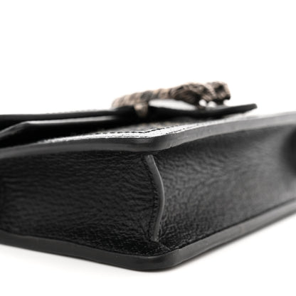 Gucci Jacquard Black Denim GG Monogram Super Mini Dionysus Shoulder Bag Black Ivory 8 of 9