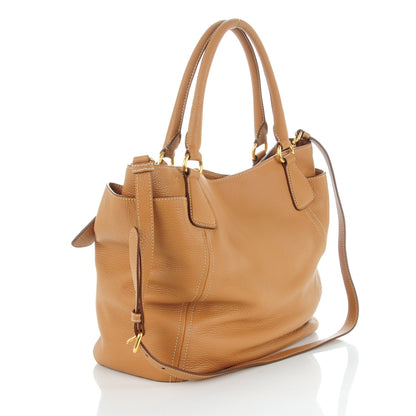 Prada Vitello Daino Side Pocket Tote Naturale 3 of 8