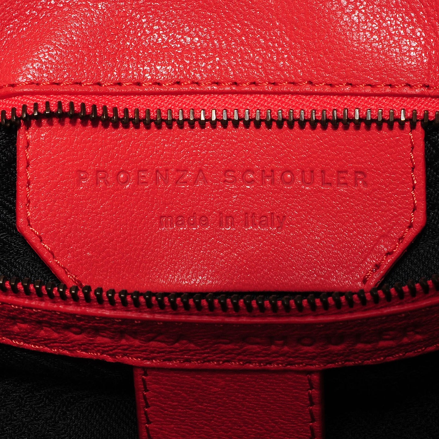 Lambskin Medium PS1 Satchel Deep Coral
