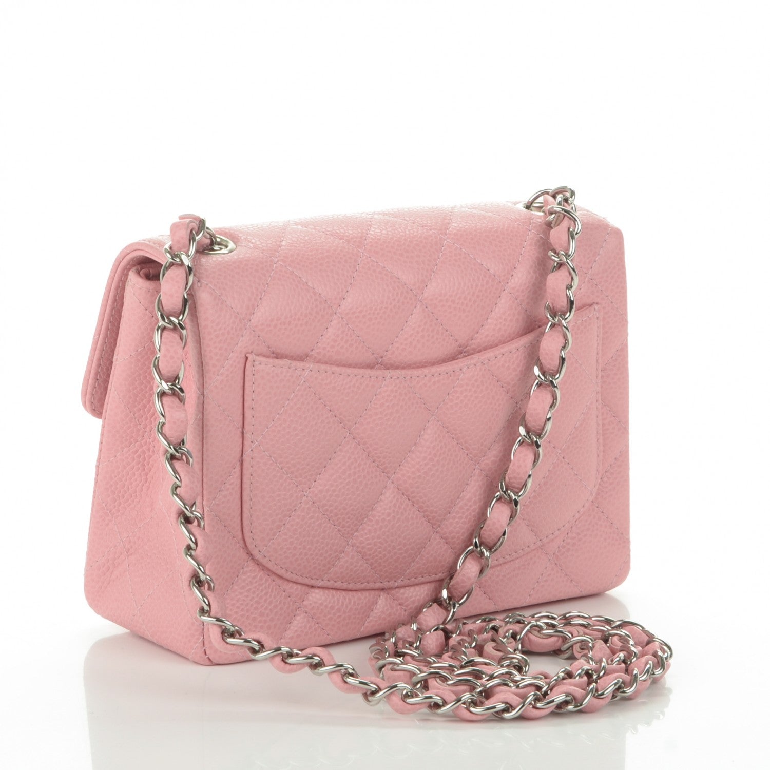 Chanel Caviar Quilted Mini Square Flap Pink 3 of 7