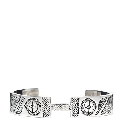 Hermes Sterling Silver Touareg Takolte Cuff Bracelet T5 1 of 5