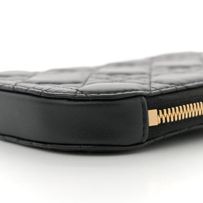 Christian Dior Lambskin Cannage Lady Dior Phone Holder Black 10 of 13