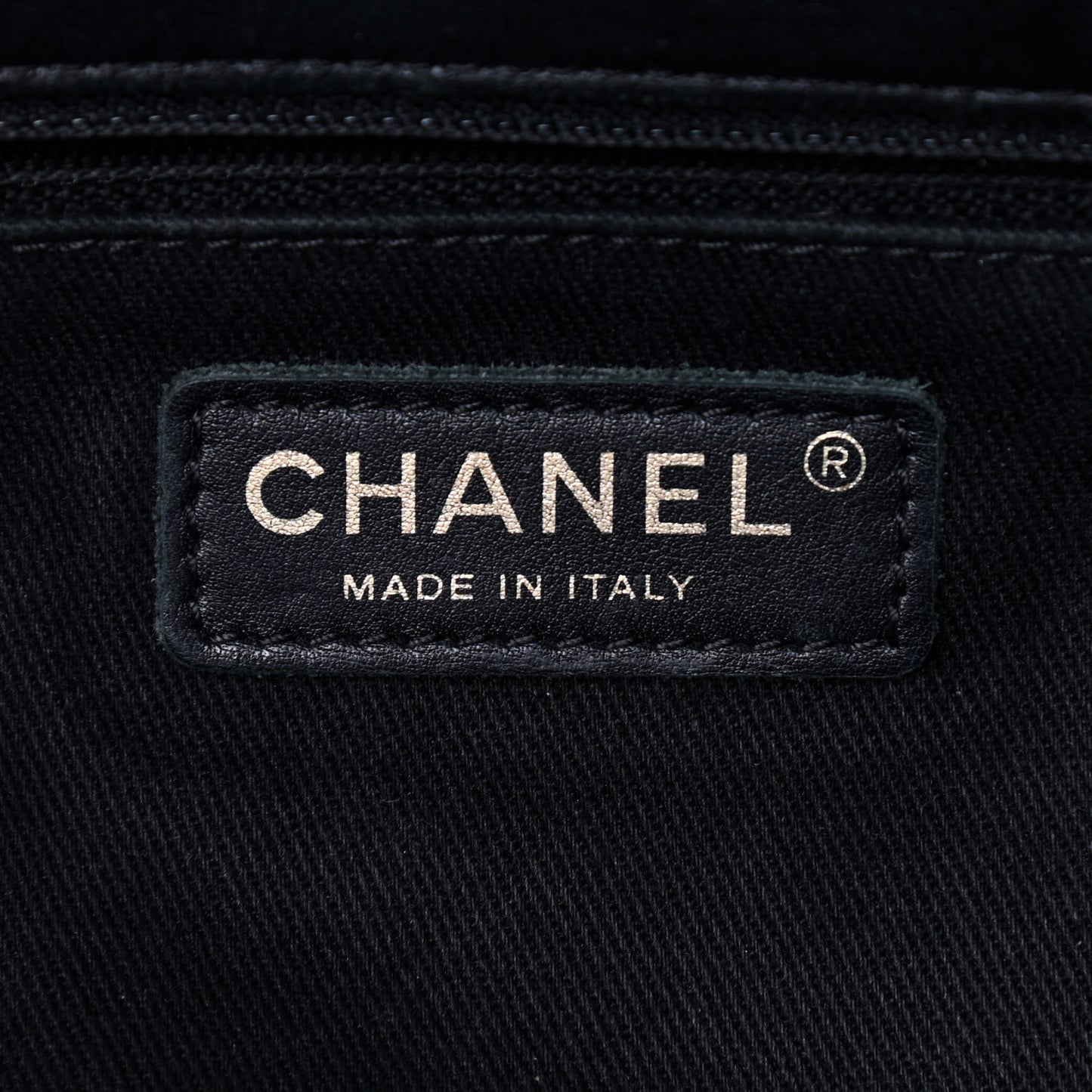 Calfskin Surpique Chevron Small Flap Black