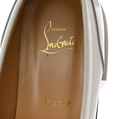 Christian Louboutin Calfskin Abrasivato Womens Maxiswing Flats 40 White 6 of 9