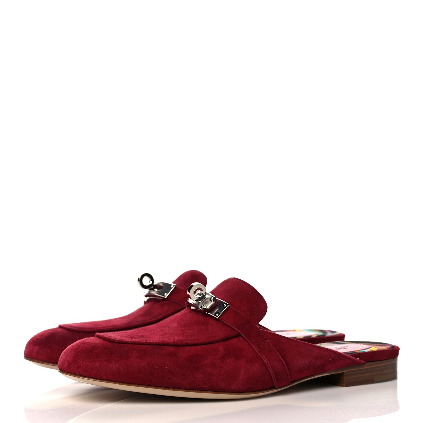 Velvet Goatskin Womens Oz Mules 36.5 Rouge Tibetain
