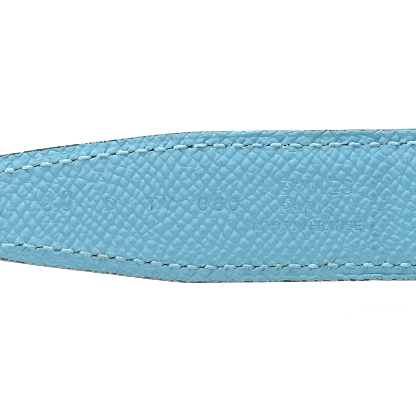 Swift Epsom 24mm Mini Martelee Constance Belt 80 Bleu Saphir Bleu Atoll