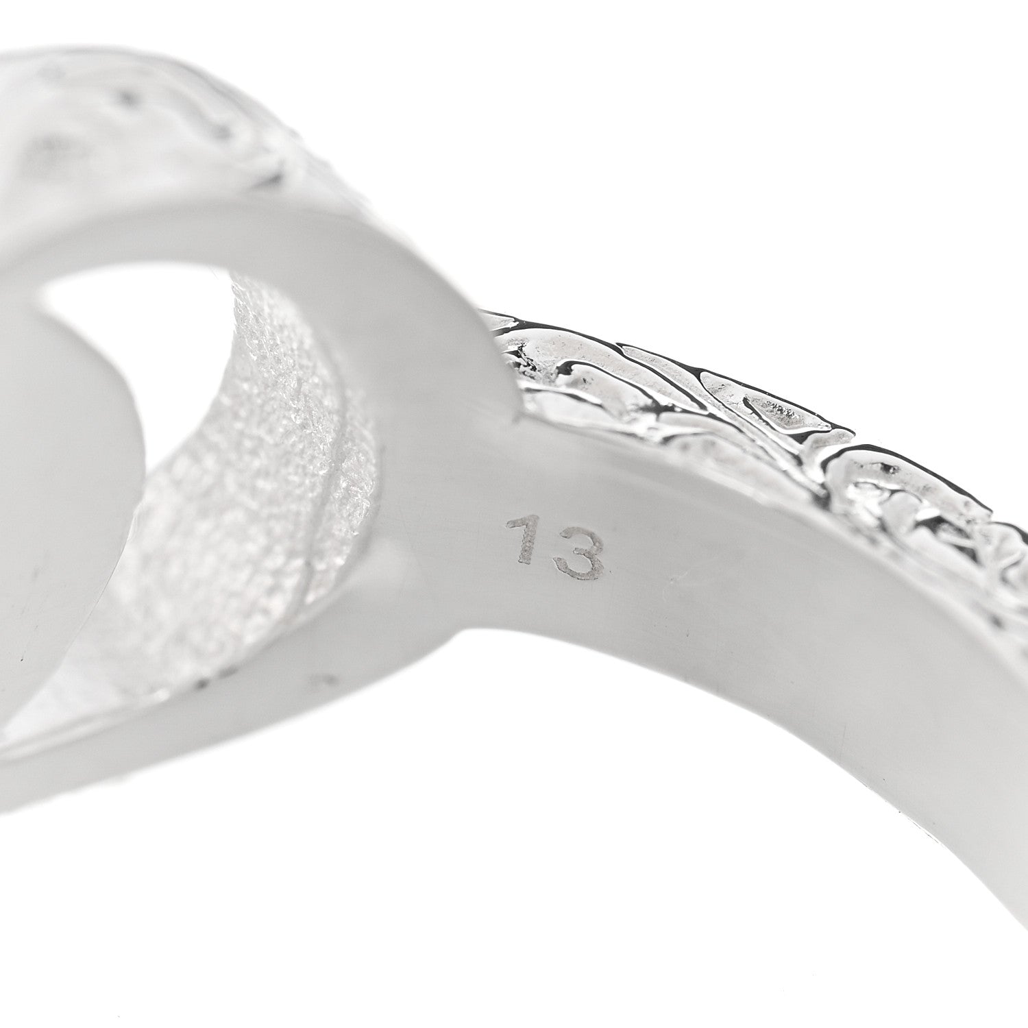 Gucci Sterling Silver GG Marmont Key Motif Ring 53 6.5 4 of 6