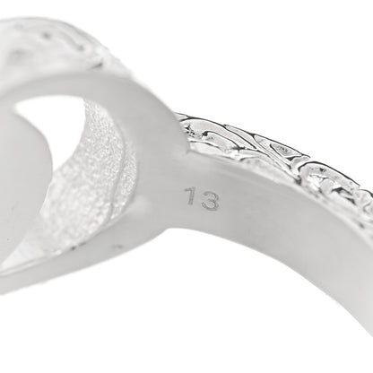 Gucci Sterling Silver GG Marmont Key Motif Ring 53 6.5 4 of 6