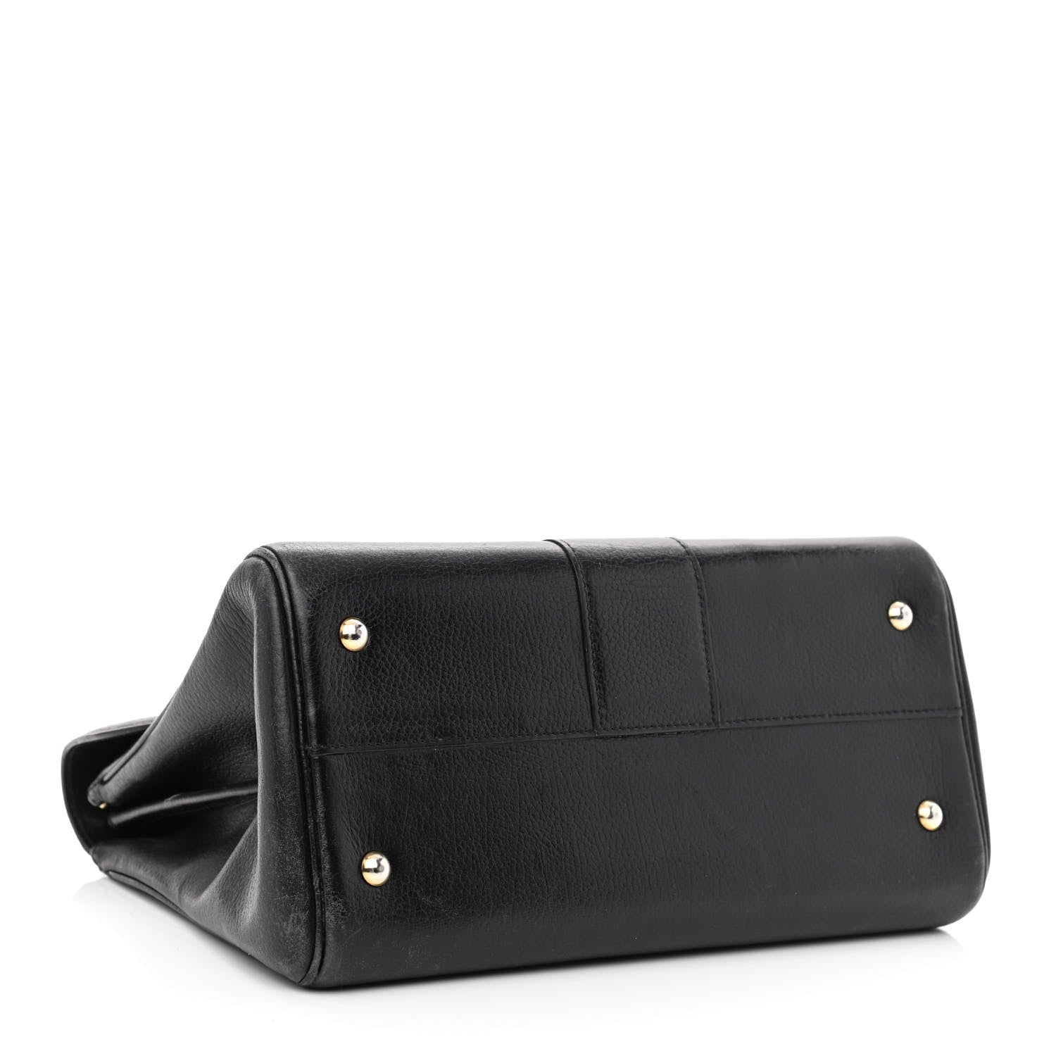 Delvaux Crispy Calfskin MM Brillant Satchel Black 4 of 19