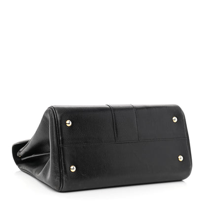 Delvaux Crispy Calfskin MM Brillant Satchel Black 4 of 19