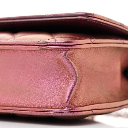 Chanel Iridescent Lambskin Quilted Wallet On Chain WOC Purple 11 of 13