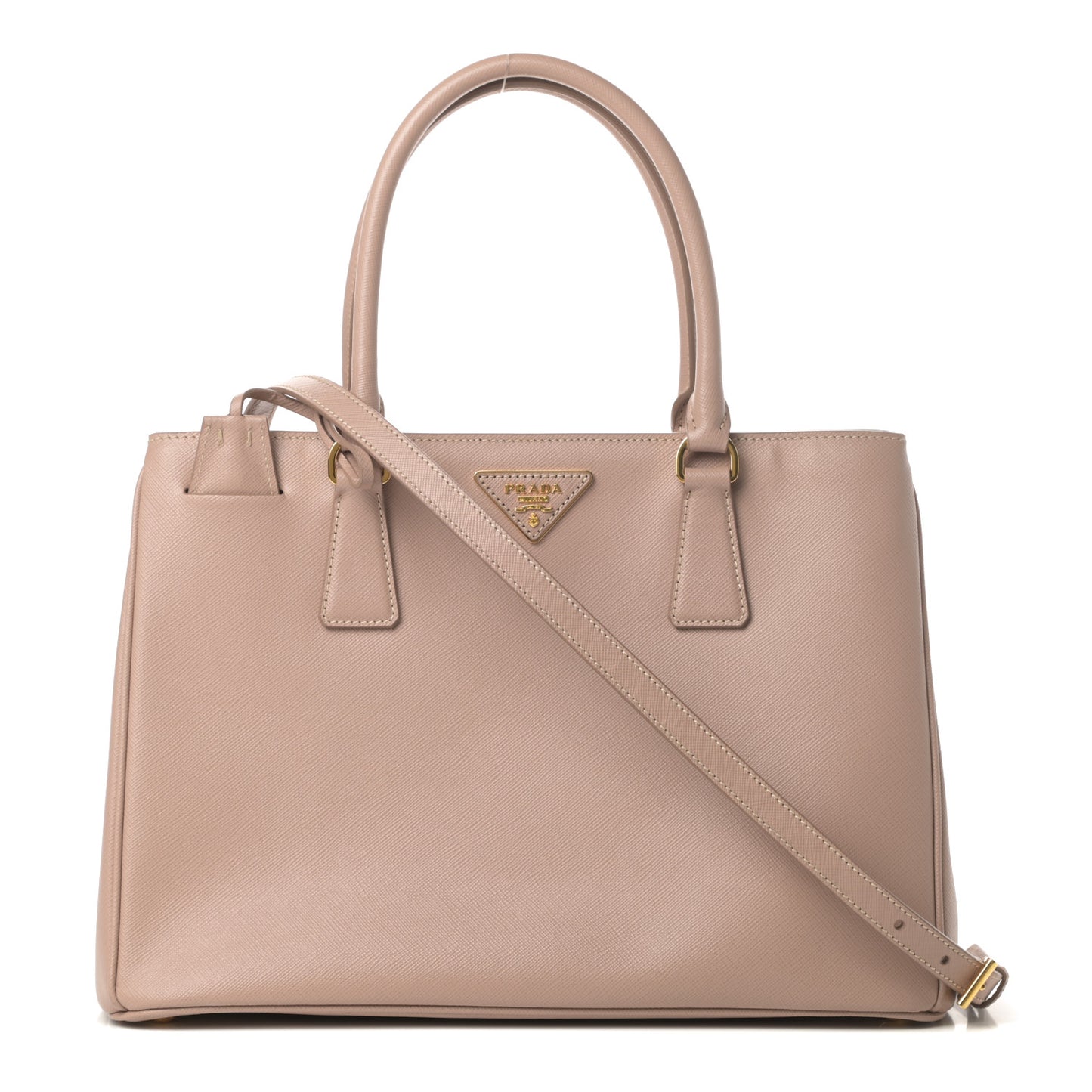 Saffiano Lux Medium Tote Cammeo
