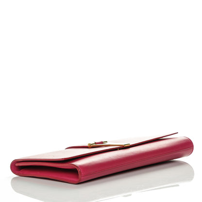 Saint Laurent Calfskin Classic Y Ligne Clutch Fuchsia 4 of 7