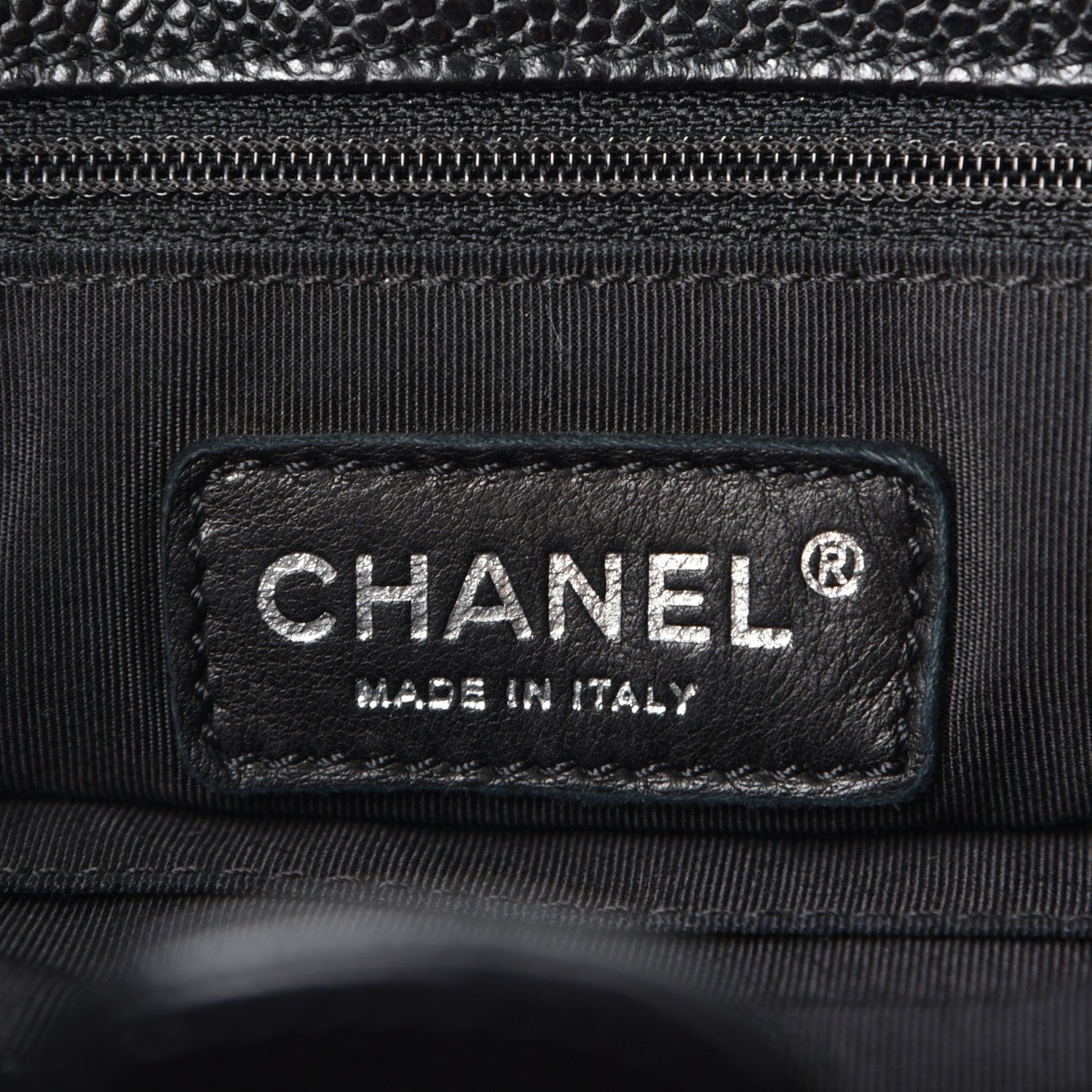 Chanel Caviar Quilted Petit Shopping Tote PST Black 6 of 8