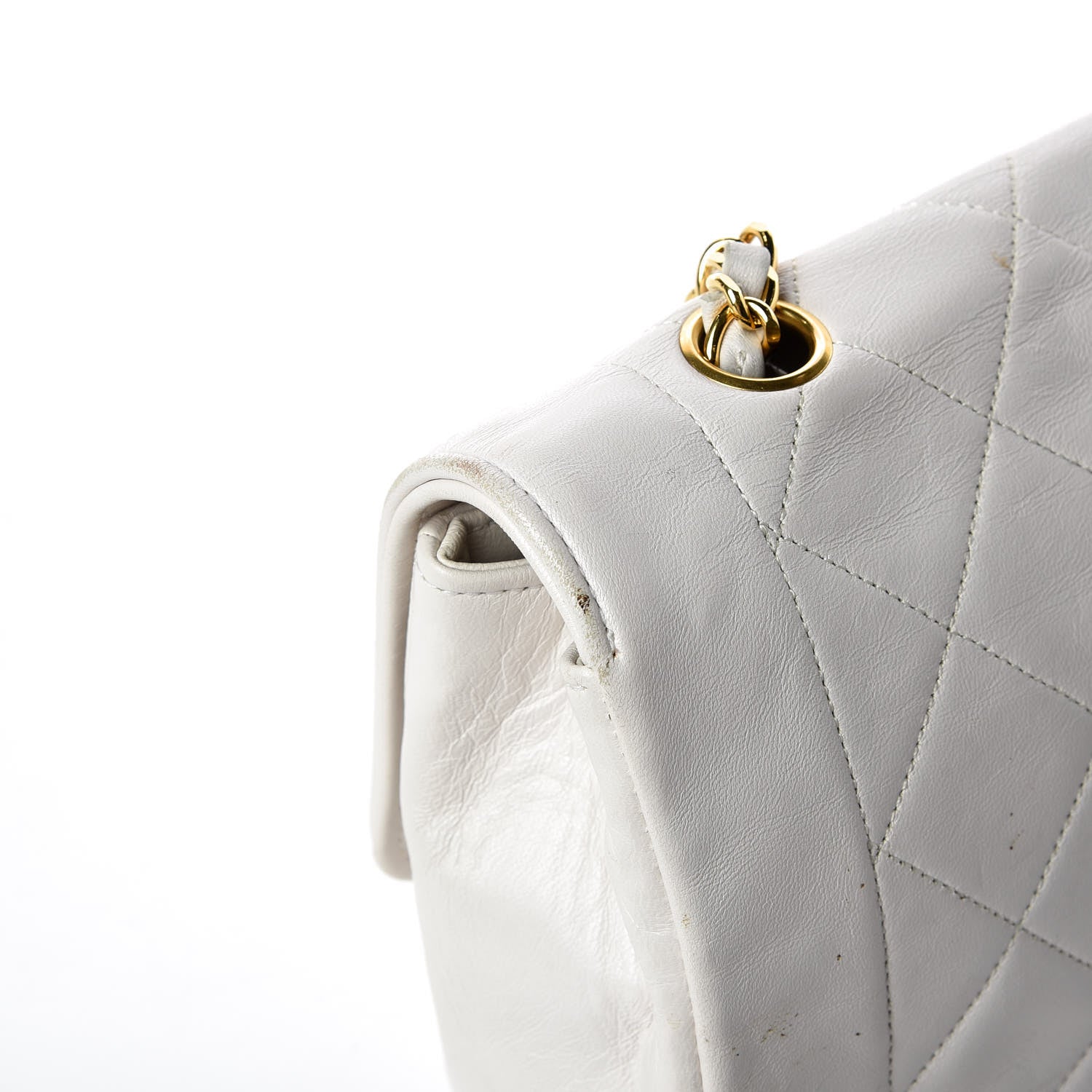 Chanel Lambskin Quilted Small Single Flap White 21 of 22
