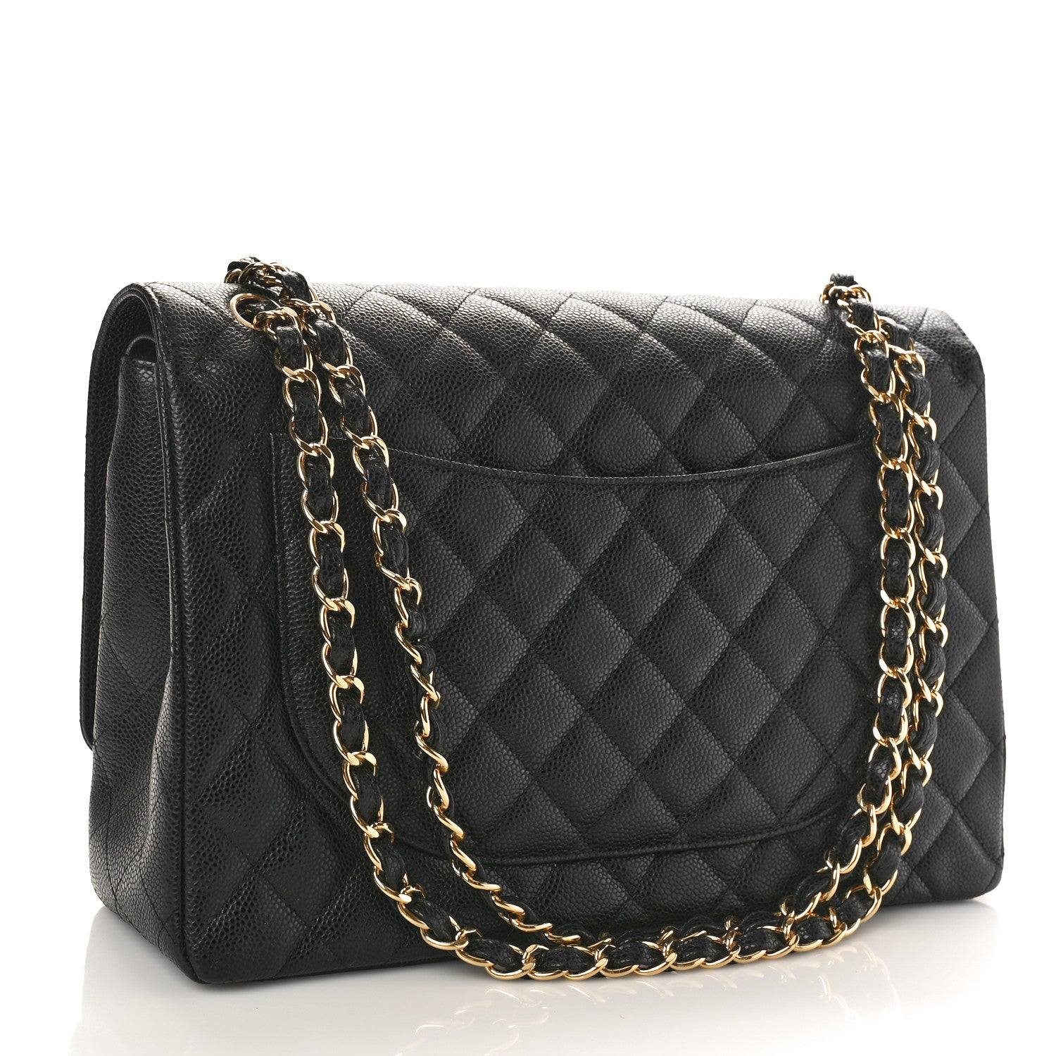 Chanel Caviar Quilted Maxi Double Flap Black 3 of 9