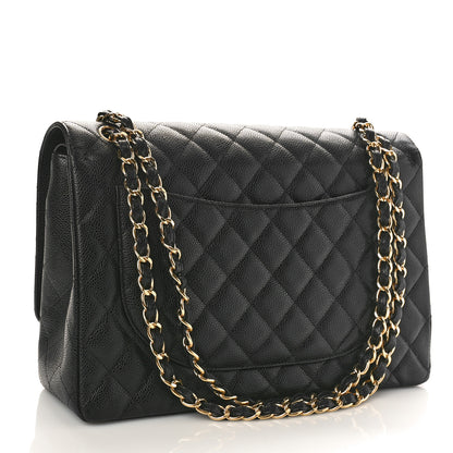 Chanel Caviar Quilted Maxi Double Flap Black 3 of 9