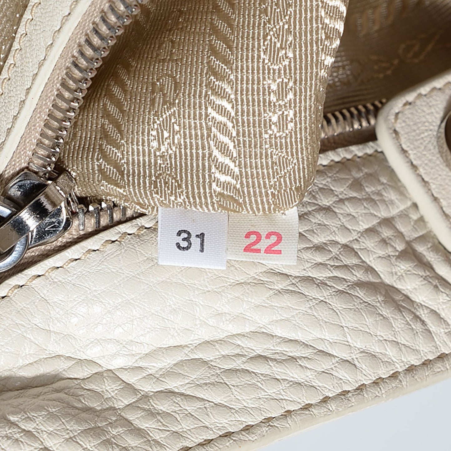 Vitello Daino Braided Tote Bianco
