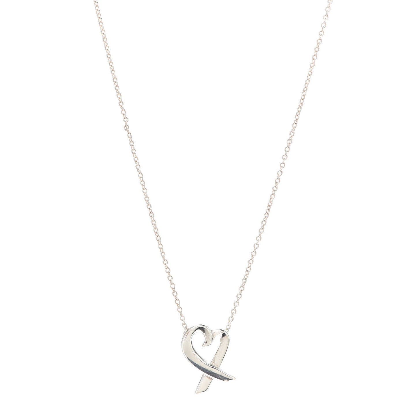 Sterling Silver Small Paloma Picasso Loving Heart Pendant Necklace
