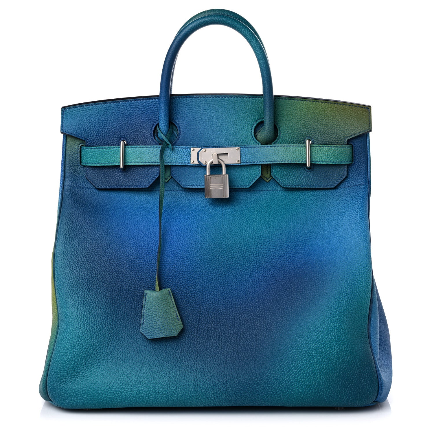 Hermes Togo HAC Cosmos Birkin 40 Bleu Nuit Jaune de Naples 1 of 9