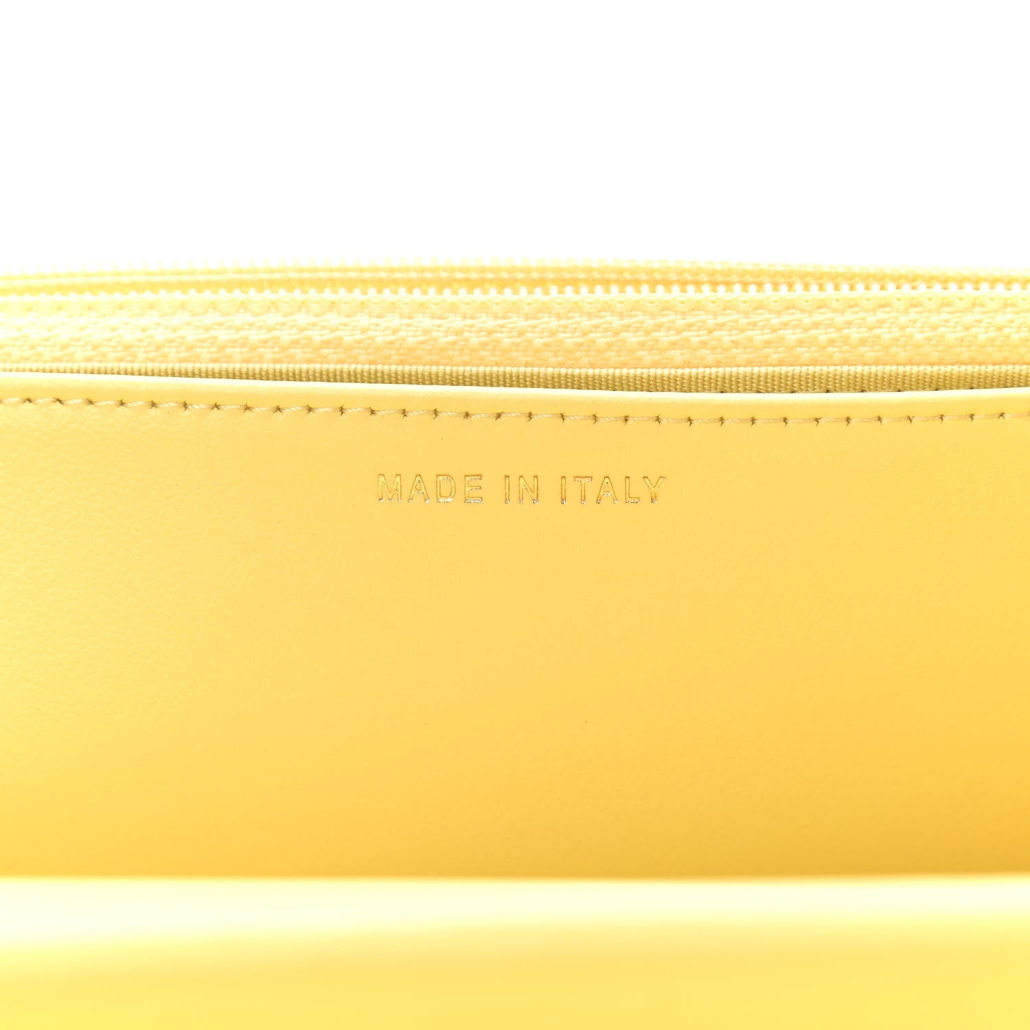 Chanel Caviar Chevron Quilted Boy Wallet On Chain WOC Yellow 7 of 11