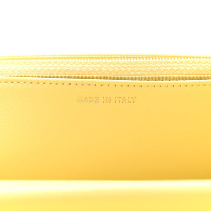 Chanel Caviar Chevron Quilted Boy Wallet On Chain WOC Yellow 7 of 11