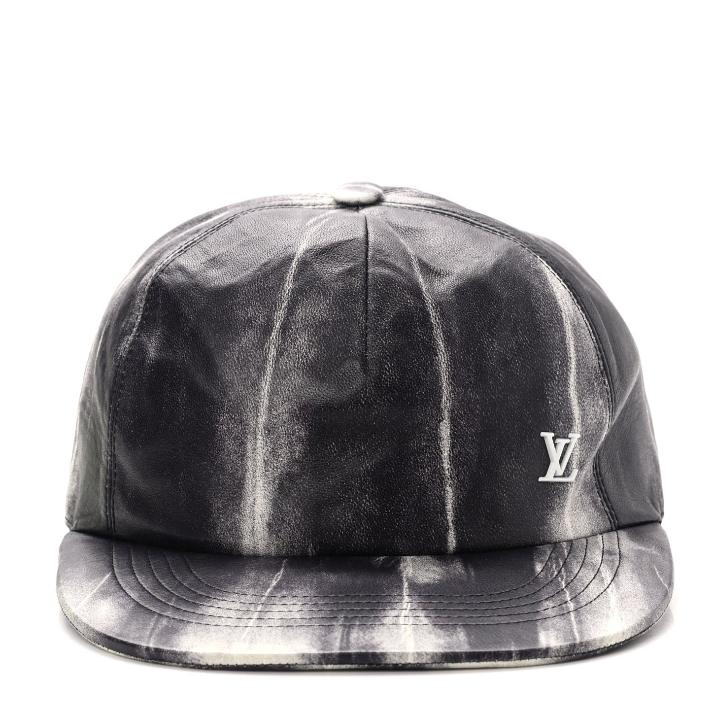 Lambskin LV Tie Dye Cap 60 Black White