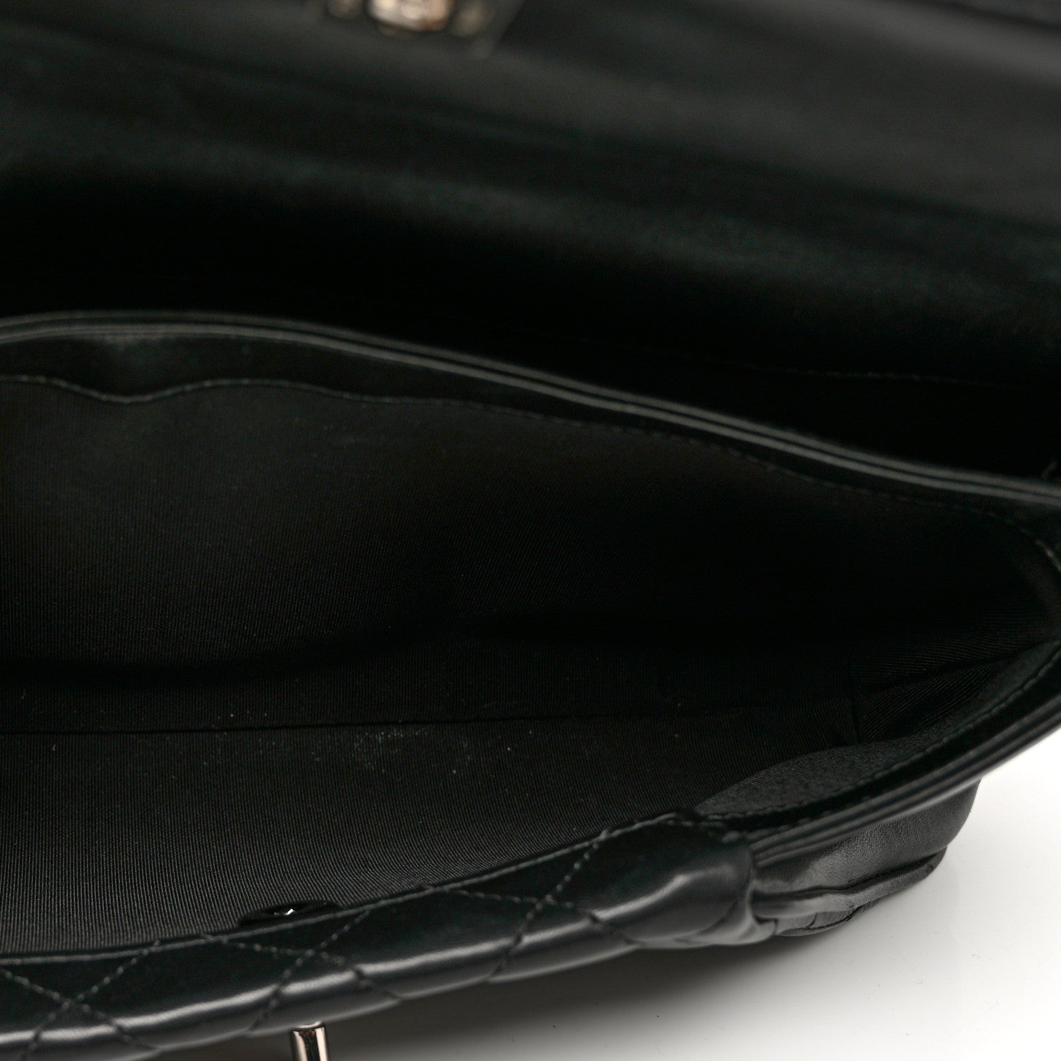 Chanel Lambskin Quilted Fold Up Again Clutch Black 5 of 8