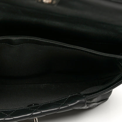 Chanel Lambskin Quilted Fold Up Again Clutch Black 5 of 8