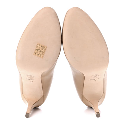 Chanel Lambskin Short Ankle Boots 41 Beige 5 of 8